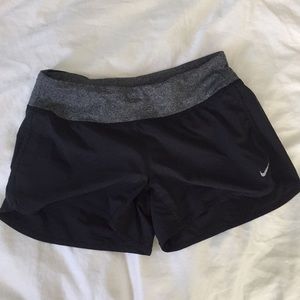 black and gray NIKE SHORTS
